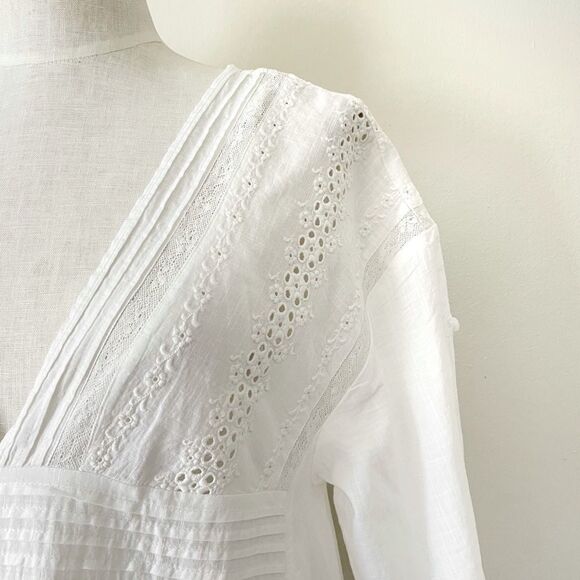 Free People White Lace midi dress Small - Picture 3 of 8